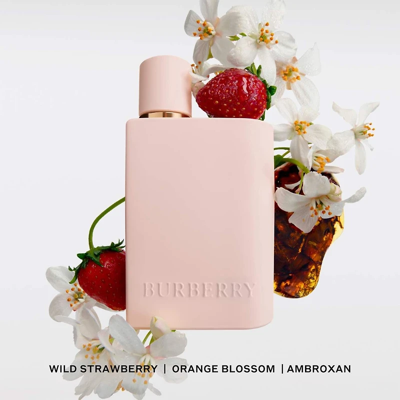Une Eau de parfum Her intense avec fraise et fleur d’oranger
