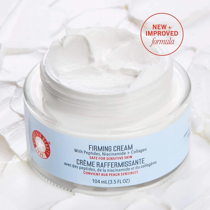 Crème raffermissante avec peptides, niacinamide et collagène