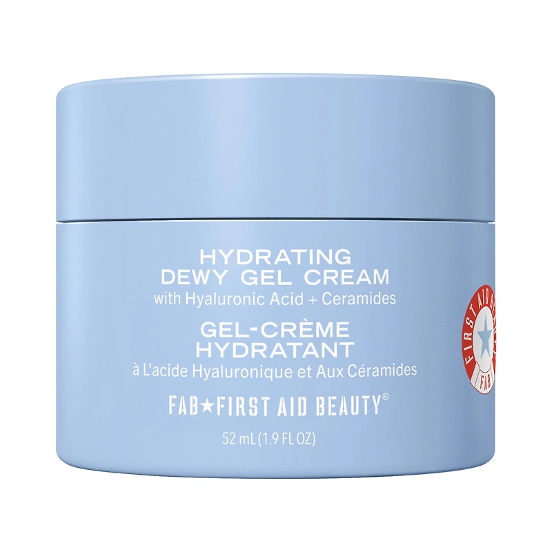 Crème hydratante gel-crème avec acide hyaluronique et céramides
