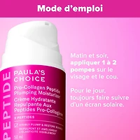 Gel-crème hydratant et repulpant avec peptides pro-collagène