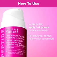Gel-crème hydratant et repulpant avec peptides pro-collagène