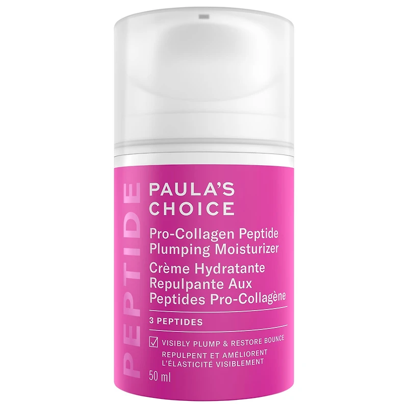 Gel-crème hydratant et repulpant avec peptides pro-collagène