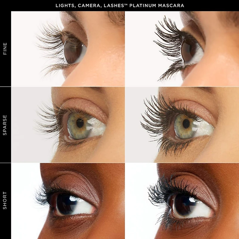 lights, camera, lashes™ 4-in-1 volumizing & conditioning platinum mascara