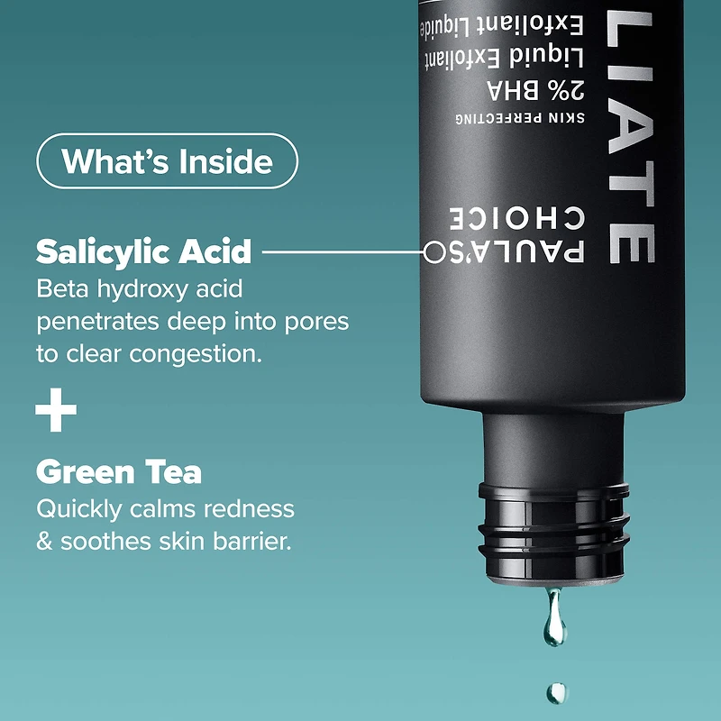Lotion tonique exfoliante Skin Perfecting 2 % BHA pour une peau nette