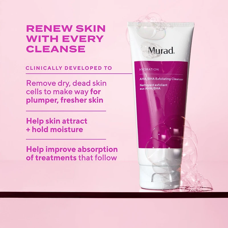 Nettoyant exfoliant AHA/BHA :