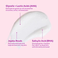 Nettoyant exfoliant AHA/BHA :