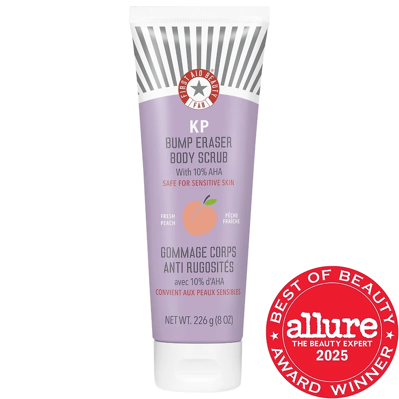 KP Bump Eraser Body Scrub with 10% AHA – Peach
