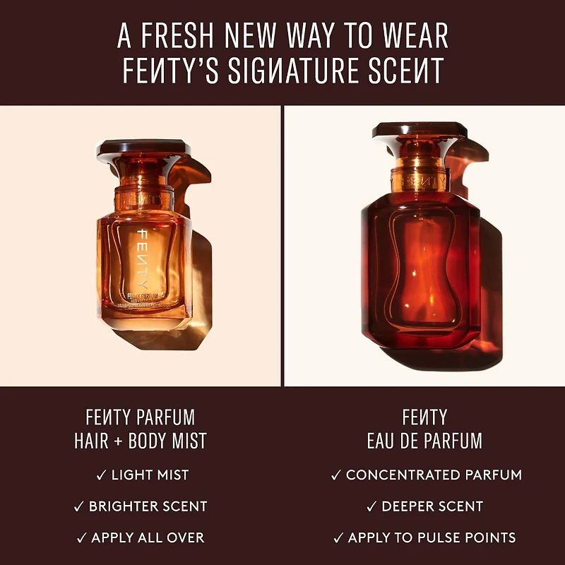 Brume parfumée pour les cheveux et le corps Fenty