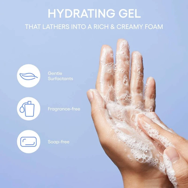 Gel nettoyant doux Water Bank avec acide hyaluronique