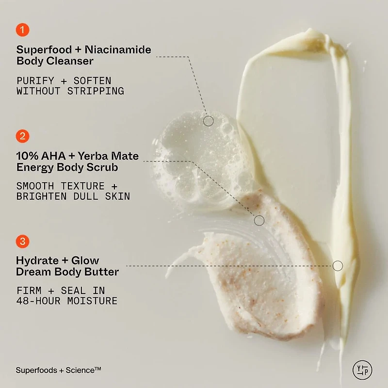 Superberry Firm + Glow Dream Body Butter with Niacinamide, Hyaluronic Acid Antioxidants