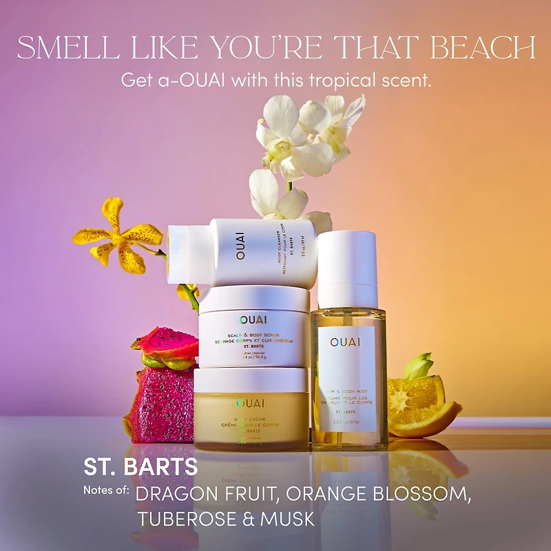Gommage nettoyant au sucre corps et cuir chevelu de St. Barts