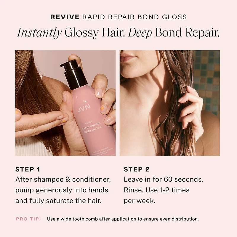 Masque de soin pour les cheveux endommagés Revive Rapid Repair Bond Gloss Shine