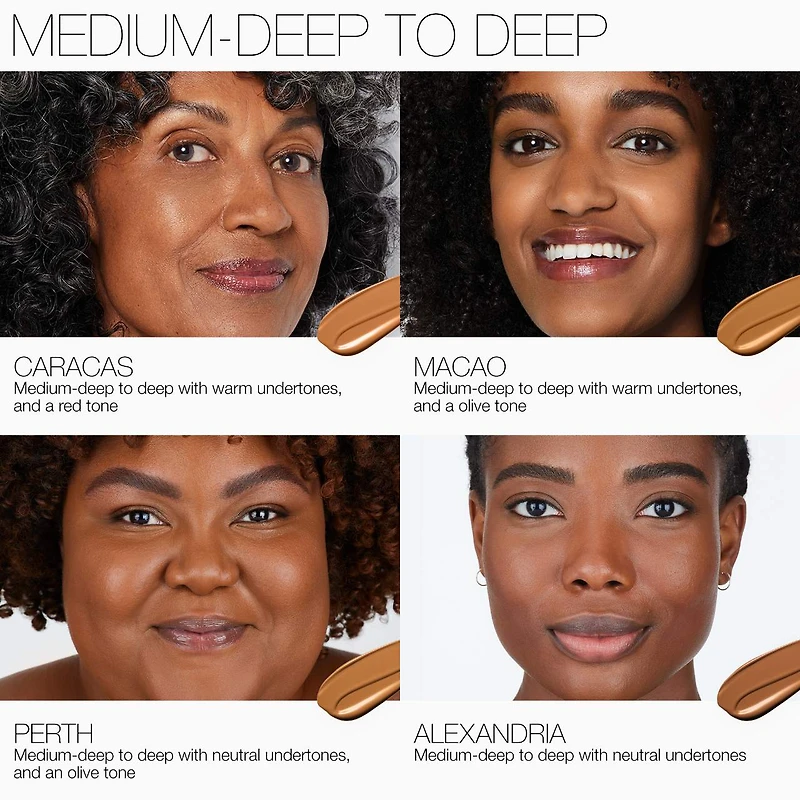Fond de teint à couvrance moyenne Advanced Skincare réfléchissant la lumière