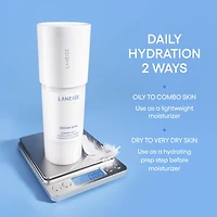 Lotion tonique laiteuse rechargeable avec céramides et peptides Cream Skin