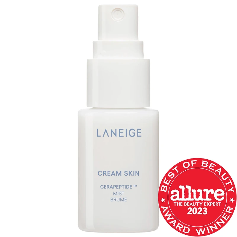 LANEIGE Mini Cream Skin Milky Toner Mist with Ceramides and Peptides 30ml Mist Pump