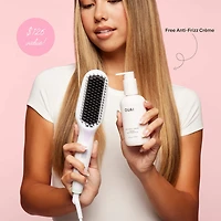 Mane x OUAI Anti-Frizz Heated Straightening Brush Hair Value Set