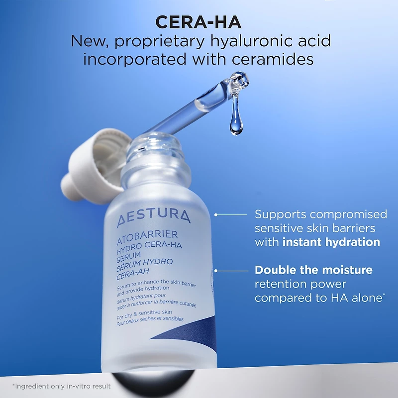ATOBARRIER365 Hydro CERA-HA Ceramide + Hyaluronic Acid Face Serum for Skin Moisture Barrier Repair