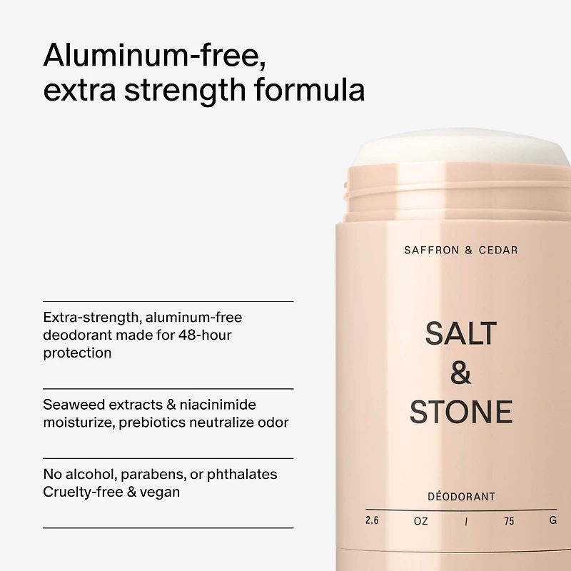 Saffron & Cedar Extra-Strength Aluminum-Free Deodorant