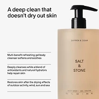 Saffron & Cedar Body Wash with Niacinamide + Probiotics