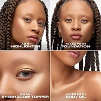 Gouttes illuminantes hydrofuges pour le visage et corps Face Bond