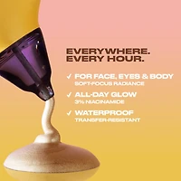Gouttes illuminantes hydrofuges pour le visage et corps Face Bond