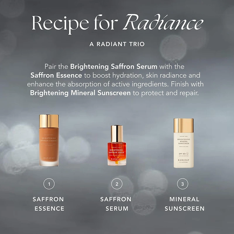Brightening Saffron Toner Essence for Dark Spots with Niacinamide
