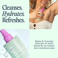 The Everywhere Spray-To-Wipe - Fragrance Free with Prebiotics + Vitamins C+E for Sensitive Skin