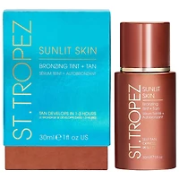Fluide teinté bronzant et sérum autobronzant pour le visage de Sunlit Skin