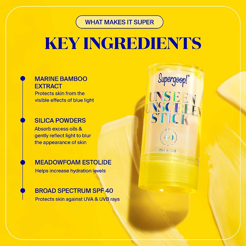 Unseen Sunscreen Stick SPF 40 Invisible Sun Protection