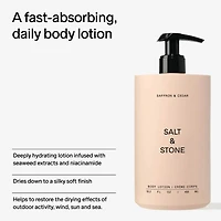 Lotion pour le corps Saffron & Cedar avec niacinamide