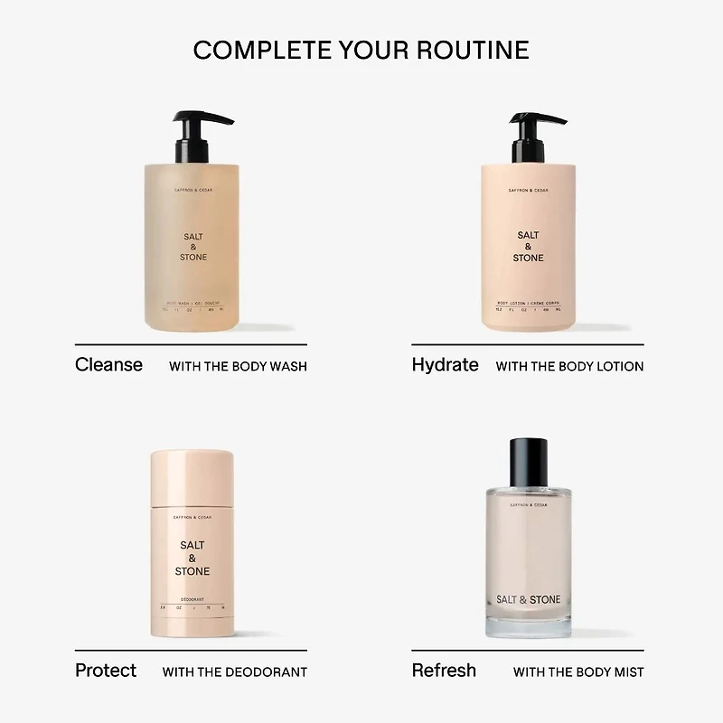 Lotion pour le corps Saffron & Cedar avec niacinamide