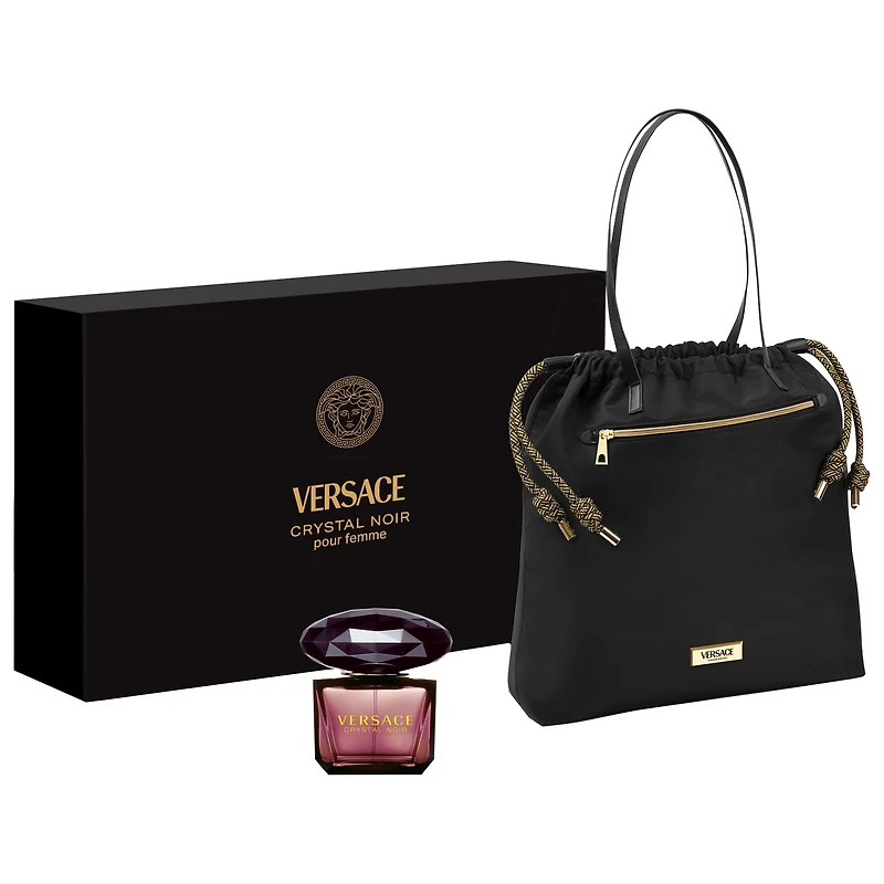 VERSACE CRYSTAL NOIR EAU DE TOILETTE GIFT SET 3.04/90
