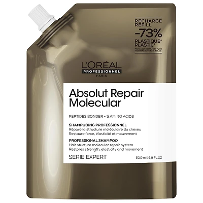 L'Oréal Professionnel Absolut Repair Molecular Shampoo for Bond Building 16.9 oz / 500 mL