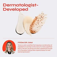 Clear Exfoliating Serum for Blemishes with 10% AHA + BHA Blend