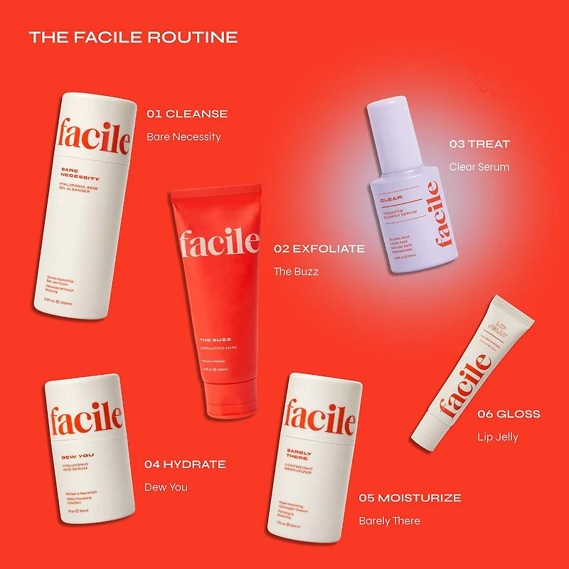Clear Exfoliating Serum for Blemishes with 10% AHA + BHA Blend