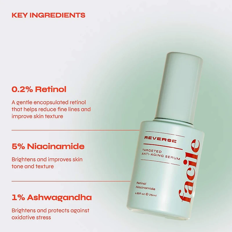 Reverse 0.2% Retinol Firming Serum for Fine Lines & Wrinkles