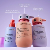 Vaporisateur démêlant sans rinçage 4-en-1 lisse comme la soie pour enfants