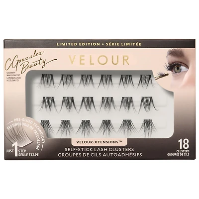 Velour x C Gonzalez Beauty Self-Stick Lash Clusters
