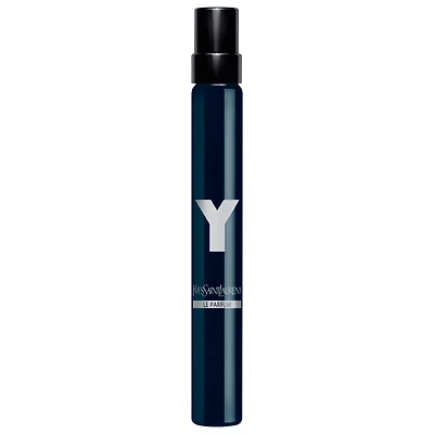 Parfum Y en vaporisateur de voyage avec des notes de bois de cèdre et de lavande