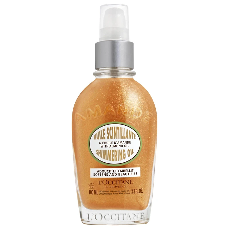 L'Occitane Instant Golden Glow with Almond Shimmering Body Oil 3.3 oz/100 ml