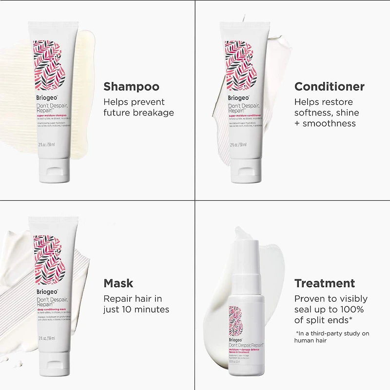 Don't Despair, Repair! Strengthening + Hydrating Minis Kit for Dry, Damaged Hair