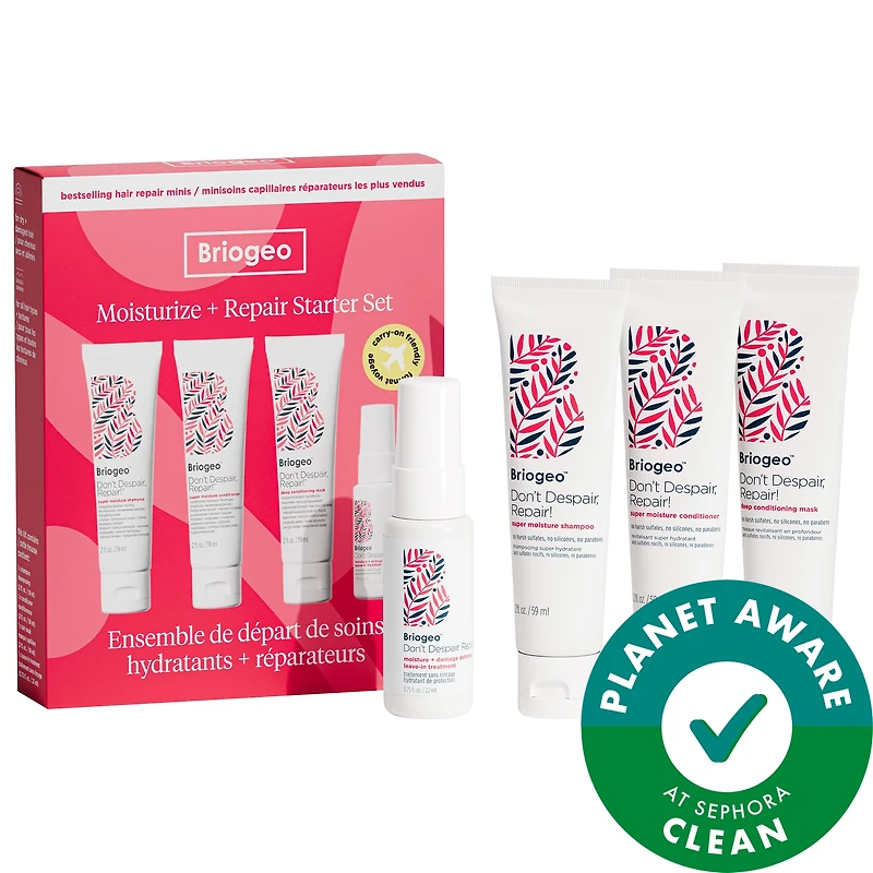 Don't Despair, Repair! Strengthening + Hydrating Minis Kit for Dry, Damaged Hair