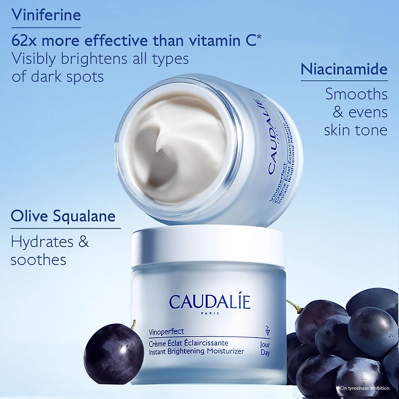 Crème éclat illuminatrice Vinoperfect rechargeable