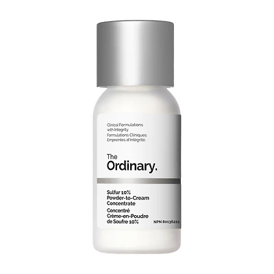 The Ordinary Sulfur 10% Powder-to-Cream Concentrate Acne Spot Treatment 0.176/5g