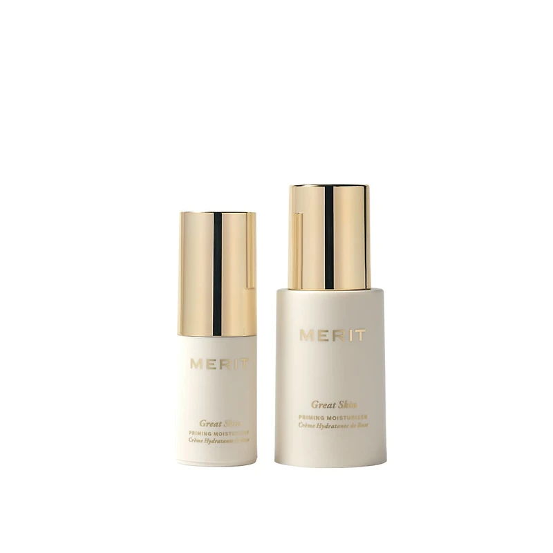 Crème hydratante raffermissante et base Great Skin avec peptides acide hyaluronique