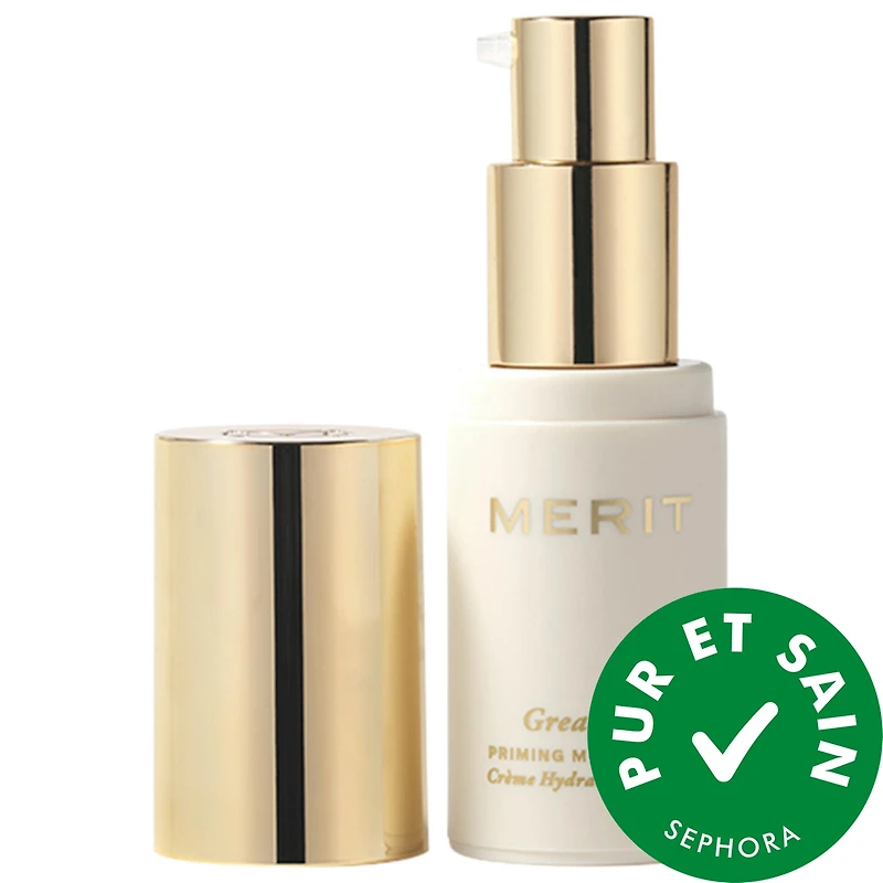 Crème hydratante raffermissante et base Great Skin avec peptides acide hyaluronique