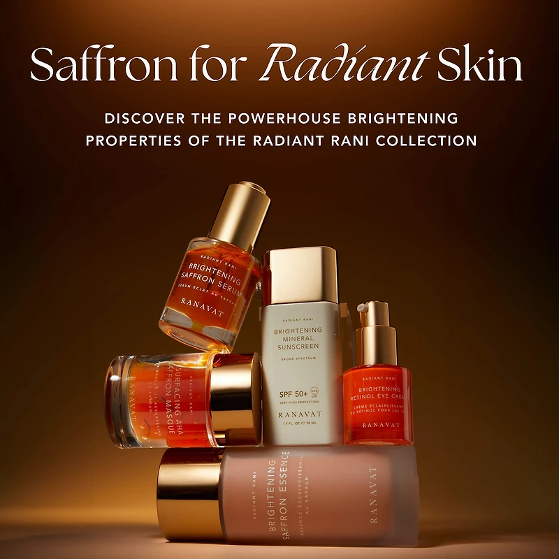 Radiant Rani Daily Brightening Mineral Sunscreen, SPF 50+ with Saffron