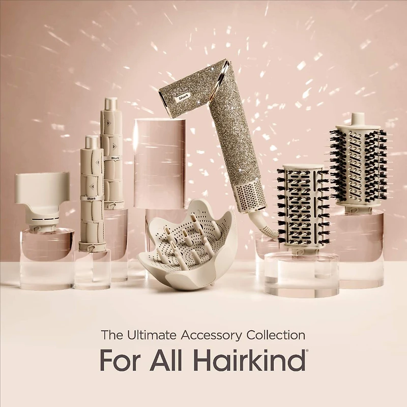 FlexStyle Sparkle Hair Blow Dryer & Multi-Styler in Champagne Diamond