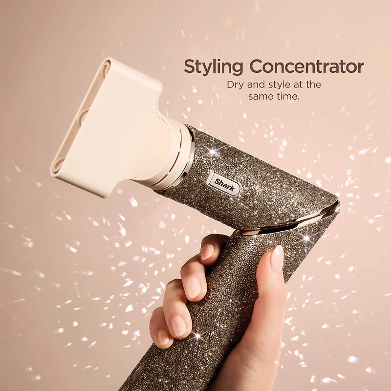 FlexStyle Sparkle Hair Blow Dryer & Multi-Styler in Champagne Diamond