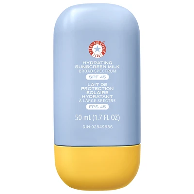 First Aid Beauty Hydrating Sunscreen Milk with Colloidal Oatmeal BROAD SPECTRUM 45 1.7 oz/50 mL